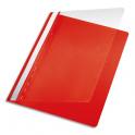 PERGAMY Chemise de présentation à lamelle en polypropylène 17/100ème format A4. Coloris Rouge