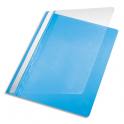 PERGAMY Chemise de présentation à lamelle en polypropylène 17/100ème format A4. Coloris Bleu clair