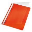 PERGAMY Chemise de présentation à lamelle en polypropylène 17/100ème format A4. Coloris Orange