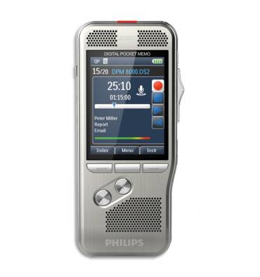 PHILIPS Pocket Mémo DPM8000, Carte SD, USB - avec logiciel