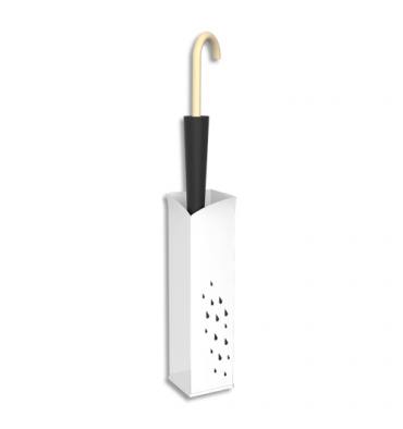ALBA Porte-parapluies design/épuré en métal blanc