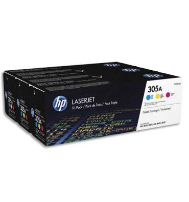 HP Tri pack cartouches toner laser couleur 305A - CF370AM