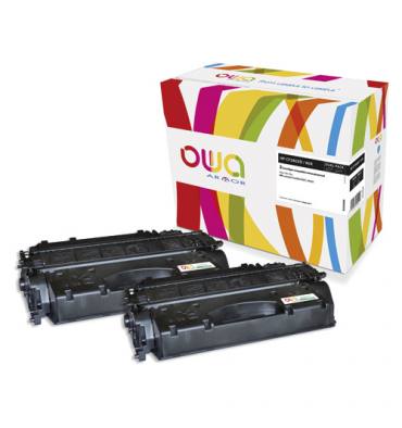 OWA Pack de 2 toners compatibles noir HP CF280XD