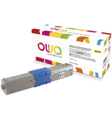 OWA Cartouche compatible laser jaune OKI 44469704
