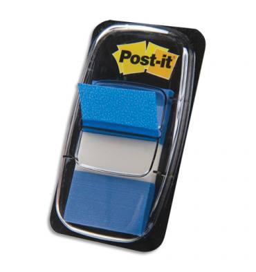 POST-IT Carte de 50 marque-pages index 2,5 x 4,4 cm bleu