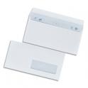 BONG Boîte de 500 enveloppes DL 110 x 220 mm vélin blanc 80g auto-adhésive fenêtre 35 x 100 mm