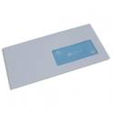 BONG Boîte de 1000 enveloppes velin blanc insertion mécanique 80g, 114 x 229 mm fenêtre 45 x 100 mm