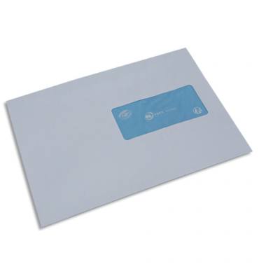 BONG Boîte de 1000 enveloppes vélin blanc insertion mécanique 80g, 162 x 229 mm fenêtre 45 x 100 mm 