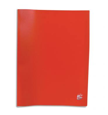 PERGAMY Protège-documents en polypropylène 80 vues, coloris rouge