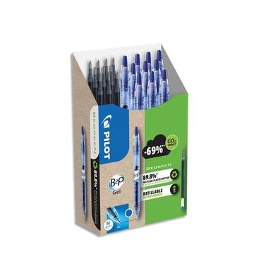 PILOT Green Pack.10 stylos + 10 recharges Bleu