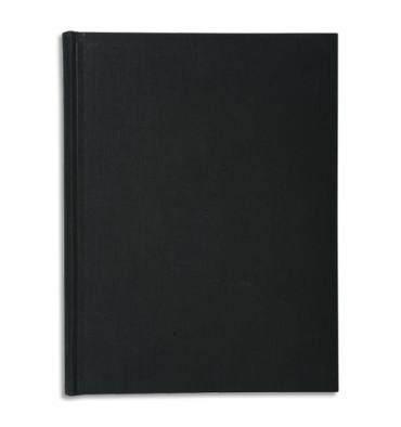 EXACOMPTA Registre folioté format 29,7x21cm 200 pages 90g quadrillées 5x5. Toilé. Coloris noir