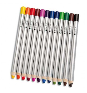 ART PLUS Boîte 12 crayons couleurs gros module pour ardoises et tableau effaçables à sec 180 x 12 mm, mine 8 mm