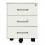 DIRECT FOURNITURES Caisson mobile EMMA 3 tiroirs largeur 56 cm, hauteur 42 cm, profondeur 59 cm livré monté coloris Blanc