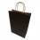 BONG Boite 250 sacs poignées torsade kraft naturel 100%, format 220 x 330 x 100 cm, Couleur Noir