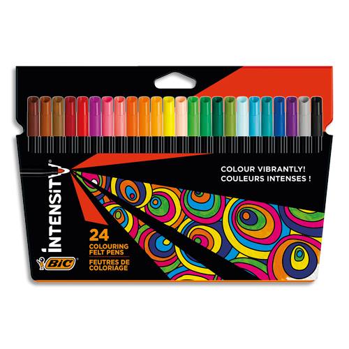Trousse en tissu à colorier + 24 feutres et crayons