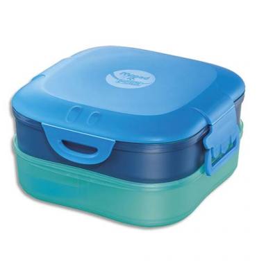 MAPED Boîte à déjeuner Picnik 3en1 capacité 740 ml Concept enfants Bleu, en PP, 3 compartiments, étanche