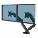 FELLOWES Bras porte-écran double réglable EPPA, 1 écran jusqu'à 39'', noir, 9683401