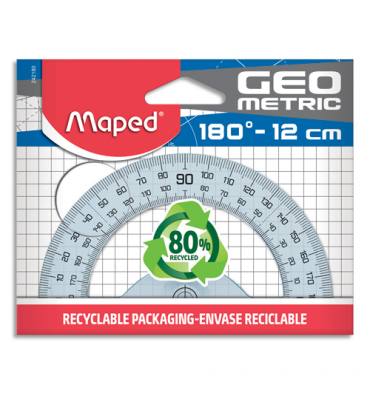MAPED Geometric - Rapporteur 12 cm - 180°
