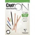 CLAIREFONTAINE Bloc CRAY'ON Encollé A5 30F 160g