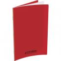 CONQUERANT C9 Cahier piqûre 24x32cm 140 pages 90g grands carreaux Seyès. Couverture polypropylène Rouge