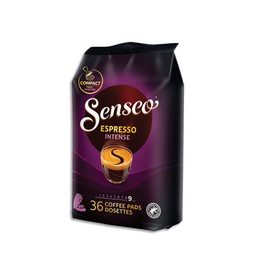 SENSEO Paquet de 36 dosettes de café moulu Intense. Intensité 9
