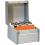 REXEL Boîte à fiches Provence format A5 en largeur H148 x P210 mm gris, livré avec séparateur métallique