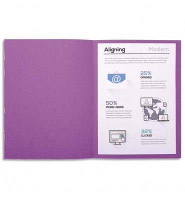EXACOMPTA Paquet de 100 chemises FOREVER en carte recyclée 220g, coloris lilas