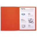 EXACOMPTA Paquet de 100 chemises FOREVER en carte recyclée 220g, coloris orange