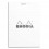 RODHIA Bloc de direction 160 pages n°12 - format 8,5 x 12 cm - 5x5. Couverture blanche
