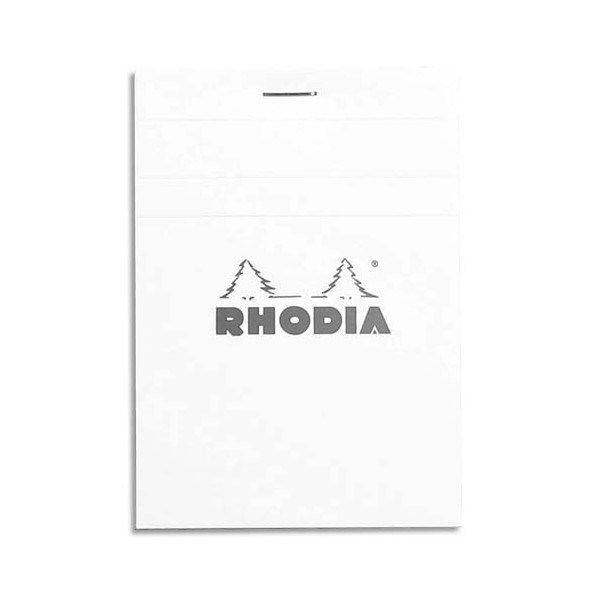 RODHIA Bloc de direction 160 pages n°12 - format 8,5 x 12 cm - 5x5. Couverture blanche