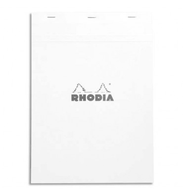 RODHIA Bloc de direction 160 pages n°18 format 21 x 29,7 cm - 5x5. Couverture blanche
