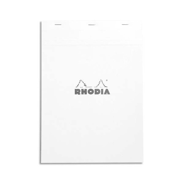RODHIA Bloc de direction 160 pages n°18 format 21 x 29,7 cm - 5x5. Couverture blanche