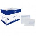 BONG Boîte de 200 enveloppes auto-adhésives C5 162 x 229 mm blanc 80g fenêtre 45 x 100 mm