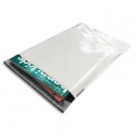 BONG Boîte de 100 pochettes en polyéthylène opaque blanches indéchirables 60 microns format 24 x 32,5 cm