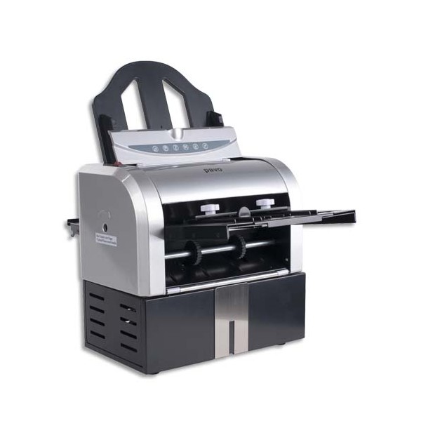 PAVO Plieuse à courrier automatique gris noir, formats A4 A5, écran Led - L42,5 x H40 x P36,5 cm