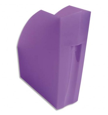 EXACOMPTA Porte-revues Iderama. Coloris violet transparent - 29,2 x 32 x 11 cm