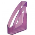 JALEMA Porte-revues Silky Touch violet transparent - 24,6 x 7,5 x 31,1 cm