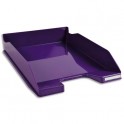 EXACOMPTA Corbeille à courrier Iderama. Coloris violet glossy 34,7 x 6,5 x 25,5 cm