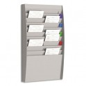 PAPERFLOW Trieur verticale à 20 cases A4, coloris gris - 54,4 x 86,5 x 10,6 cm
