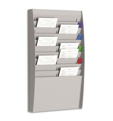 PAPERFLOW Trieur verticale à 20 cases A4, coloris gris - 54,4 x 86,5 x 10,6 cm