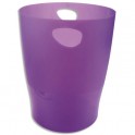EXACOMPTA Corbeille à papier Iderama 15 L violet translucide