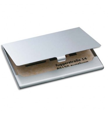 SIGEL Etui à cartes en aluminium, jusqu'à 15 cartes - 9,2 x 0,5 x 6,3 cm