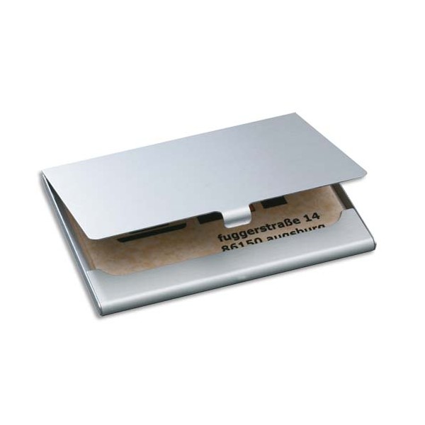 SIGEL Etui à cartes en aluminium, jusqu'à 15 cartes - 9,2 x 0,5 x 6,3 cm