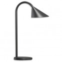 UNILUX Lampe led Sol, tête orientable. Coloris noir. Dimensions tête : 14 cm, socle : 14 cm, hauteur : 45 cm