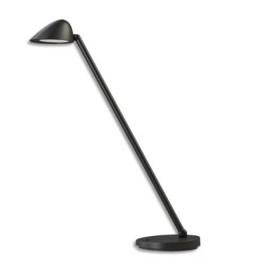 UNILUX Lampe led Jack avec variateur et port USB. Coloris noir. Dimensions tête 10 cm, socle 15 cm, hauteur 54 cm 