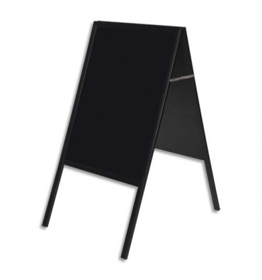 BI-OFFICE Chevalet ardoise noire double face 60 x 45 cm