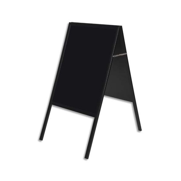 BI-OFFICE Chevalet ardoise noire double face 60 x 45 cm