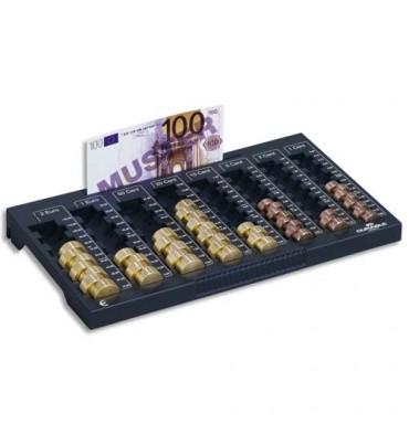 DURABLE Planche de comptage EUROBOARD, 8 compartiments pièces + rangement billets