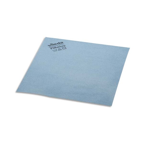 VILEDA Paquet de 5 Lavettes en microfibre recouvert de PVA - 38 x 35 x 1 cm bleu