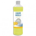 HYGIENE Flacon d'1 Litre Liquide vaisselle concentré 14% matière active, Ph neutre, parfum citron